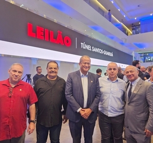 SINDAPORT participa de leilão do Túnel Santos–Guarujá